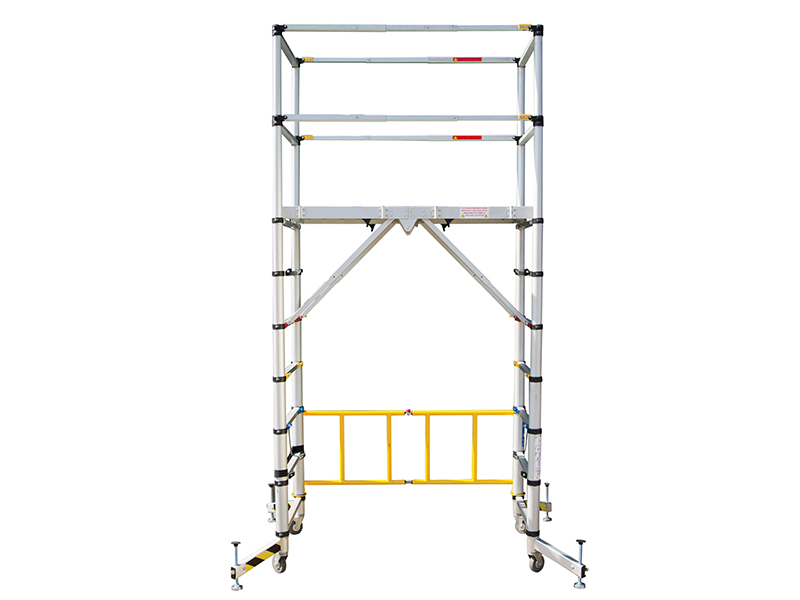 Zarges TT002 Teletower Aluminium Telescopic Scaffold Tower with Toeboards ZARTT002