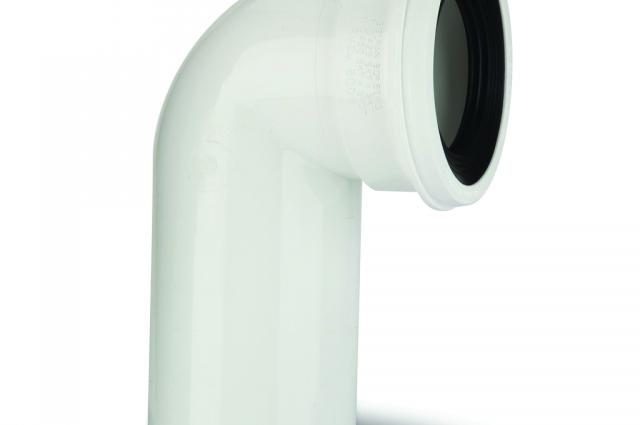 Polypipe Pan Connector 110mm / 4in 90 Degree Spigot Solvent Weld